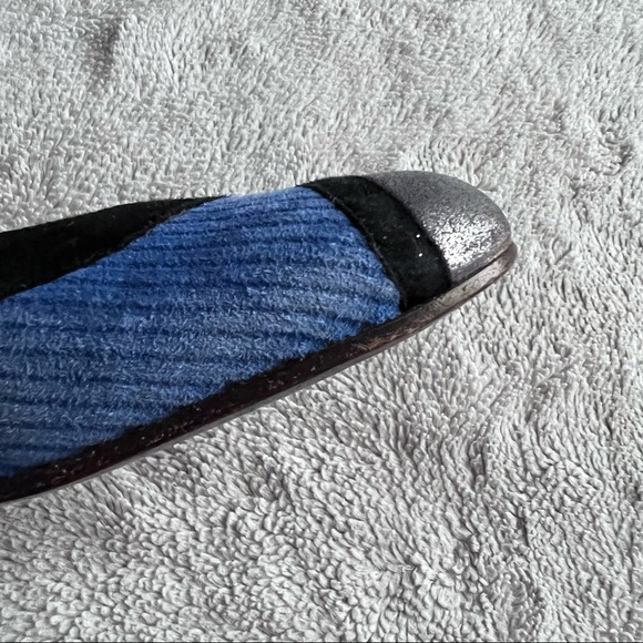 Marc Jacobs Vintage Y2K Corduroy Metallic Suede Mary Jane Pinup Heels 36.5 - Picture 9 of 17